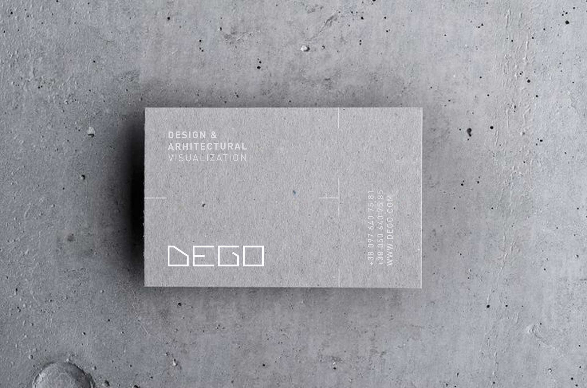 Разработка логотипа для DEGO Design&architectural visualization 